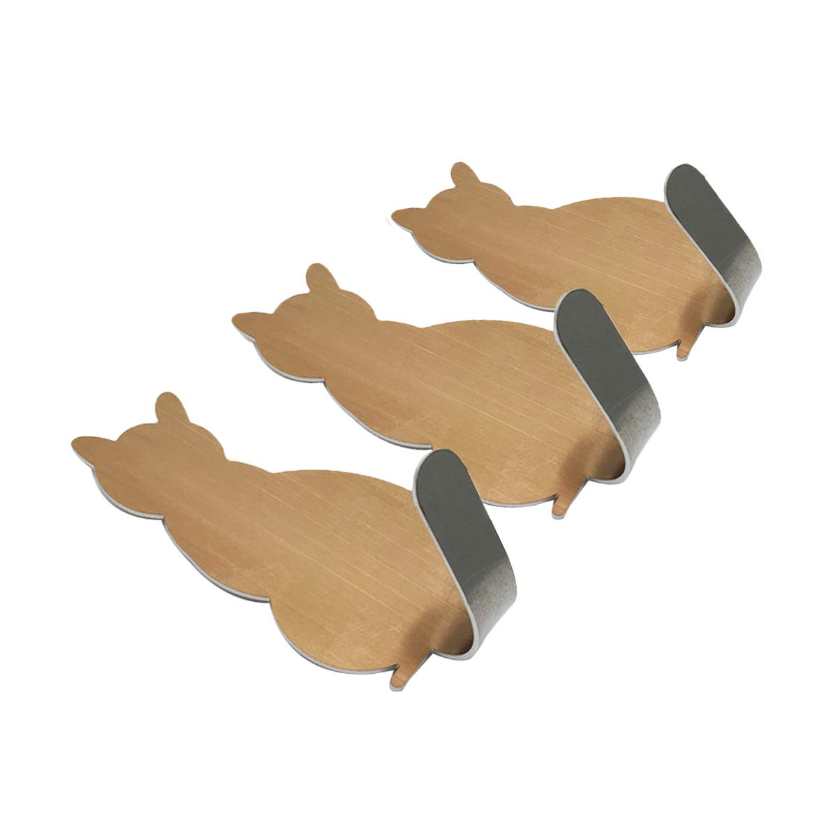 Genérico Toallero Ganchos para Toallas autoadhesivos Ganchos para Albornoz Ganchos Decorativos Ganchos de Pared creativos para Gatos Acero Inoxidable Soporte para Toallas de baño Cocina Ganch