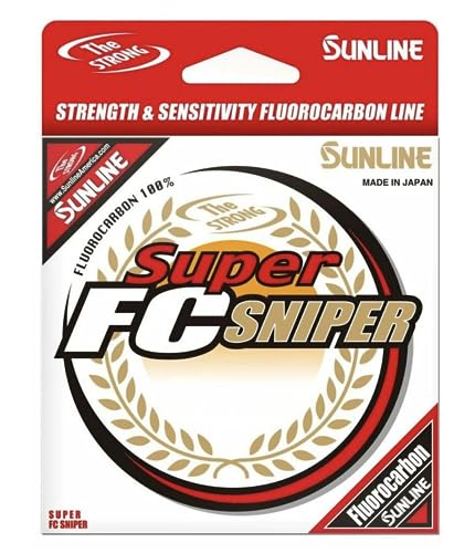 Sunline Super FC Sniper Fluorocarbon Fishing Line, 18 Pound 165 Yards, Natural Clear