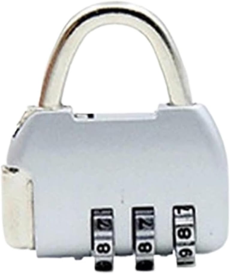 Colorful Combination Padlock Mini Lock for Suitcase Travel Bag Handbag Backpack Luggage Jewelry Box Gift 1Pcs(Red)