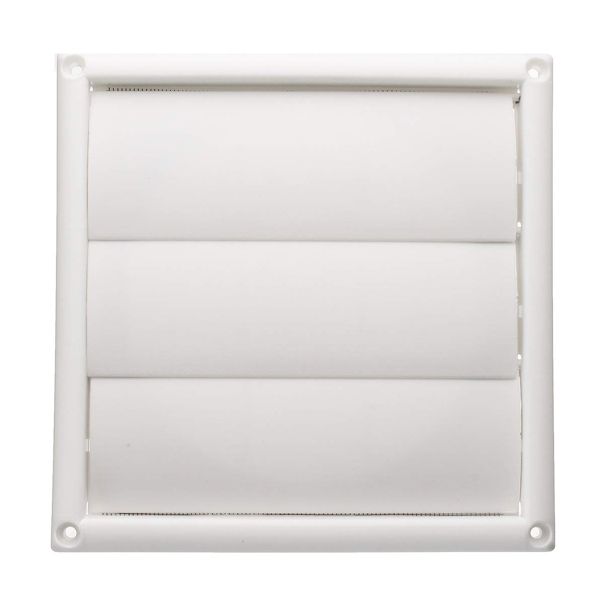 Griglia di ventilazione a parete in plastica | Bianco 200x200x40mm 6 pollici 150mm: Bagno Cucina Idroponica Riscaldamento Raffreddamento