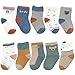 ZYUPHY Calzini Bambino Cotone Unisex Multipack Calzini Neonato Simpatico Cartone Colorati Animato Morbido Confortevole Calze 0-3 Anni per la Primavera Autunno Inverno 10 Paia