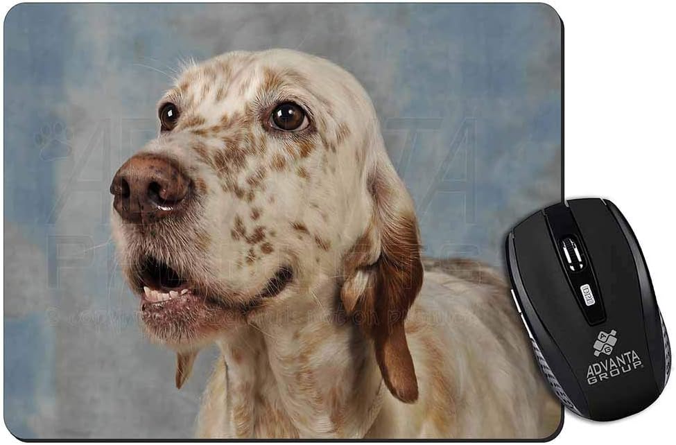 English Setter Dog Computer Mouse Mat Christmas Gift Idea