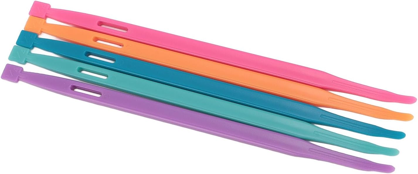 VINGVO 5Pcs Sewing Thang Set, Plastic 5 Colors Big Holes Quilting Tools with Large Eye for Easy Threading, Ideal for Home Crafting, Sewing Shops & Craft Clubs
