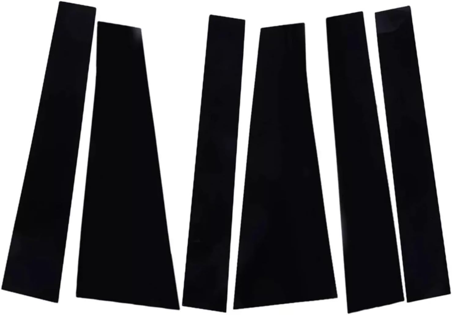 6pcs Gloss Black Pillar Post Door Window Cover Trim for Toyota Sienna 2011 2012 2013 2014 2015 2016 2017 2018 2019 2020