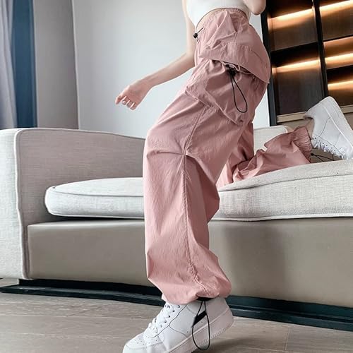 Baggy Pants Men Quick Drying High Waist Wide Leg Cargo Pants with Pockets for Casual Sports and Outdoor Activities4