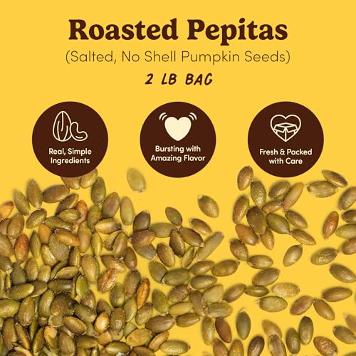Image of Nuts.com Roasted Pepitas, Salted, No Shell Pumpkin Seeds - 2 LB Bag