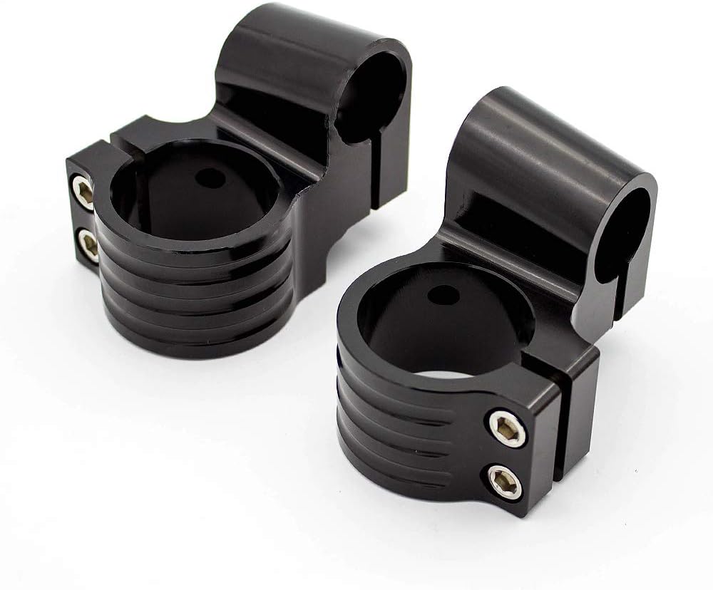 PROCNC 37mm 7/8" CNC Aluminum Motorcycle Handlebar Risers Raised Head on Fork Tube Clip Replaceable for Kawasaki Honda Yamaha Suzuki BMW