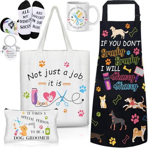 Potchen 6 Pcs Dog Groomer Gift Set