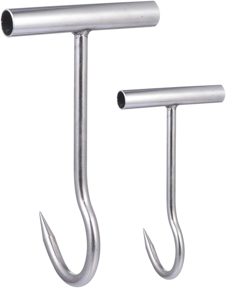 CAXUSD Turkey Fryer Pot 2pcs Pork Hook Roasted T Hook