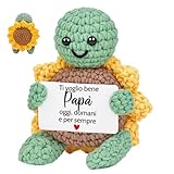 paperella in inglese 💗【Campo di consegna】Riceverai una bambola tartaruga girasole piena di energia positiva e un biglietto con scritto sopra le parole 