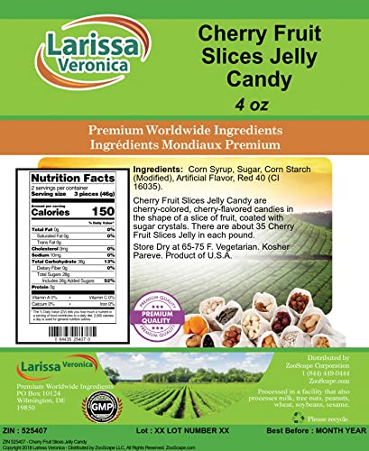 Cherry Fruit Slices Jelly Candy - 3 Pack miniatura 2