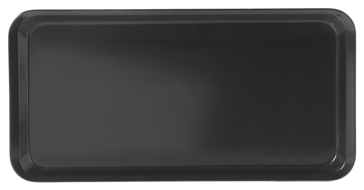 H&H, Rectangular Tray in Black Melamine 40 x 20 cm - Elegant and Durable for Serving Appetizers, Finger Food, Sushi - Ideal for Home, Bars, Gastronomy, Catering and Ho.Re.Ca.