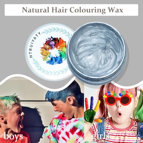 Cera temporal para cabello con color natural lavable miniatura 2