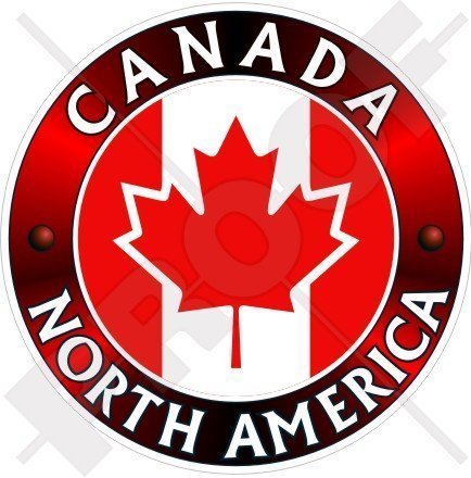 Preisvergleich Produktbild KANADA Kanadier, Nordamerika, AHORNBLATT 100mm Auto & Motorrad Aufkleber, Vinyl Sticker