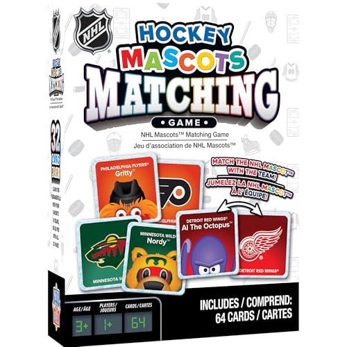 MasterPieces Sports - NHL Mascots Matching Game for Kids and Family - Laugh and Learn