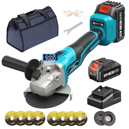 Amoladora angular a batería 125mm, amoladora angular eléctrica de...