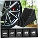 Mobestech 2pcs Heavy Duty Rubber Wheel Chocks Non- Stabilizers for Trailers Rvs Motorcycles Portable Car Accessories to Prevent Rolling and Safety