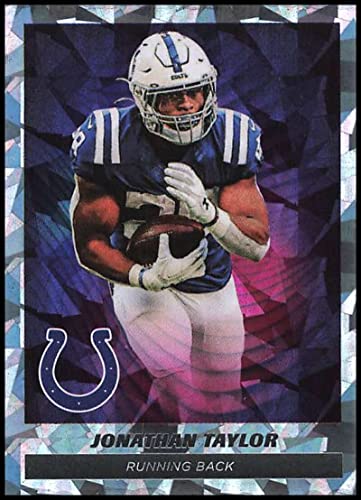 2021 Panini Stickers #186 Jonathan Taylor FOIL Indianapolis Colts NFL Football Mini Sticker Trading Card