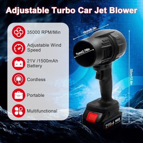 Souffleur à jet turbo pour l'entretien extérieur de la maison et de la voiture - 2