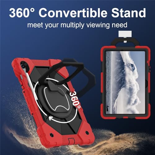 Coque Samsung Galaxy Tab S10 Lite 10.9 X400 antichoc silicone rigide rose support intégré