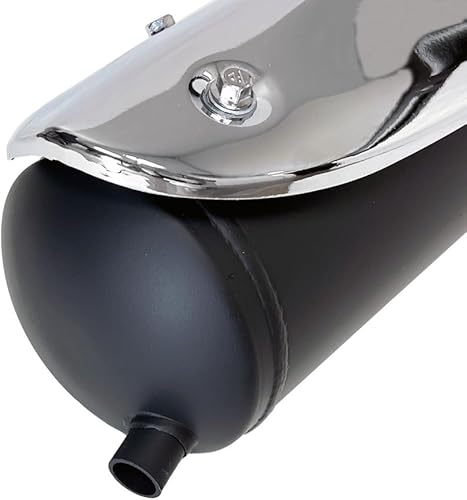 Miniatura 3 de MYK - Silenciador de escape completo para motos QMB139/50cc de 4 tiempos (MYKH0060)