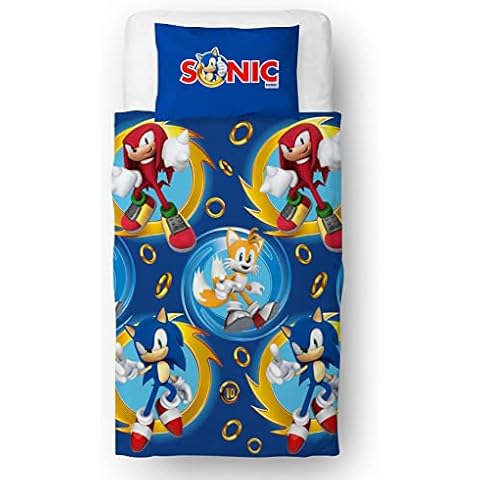 Sonic The Hedgehog Reversible Duvet Cover Set Cover
