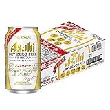 ASAHI DRY ZERO FREE, Premium Japanese Beer Beverage, 0.00% Non-Alcohol, Zero Calories And Gluten Free - 11.83 Fl Oz [Case of 24][Product of Japan]