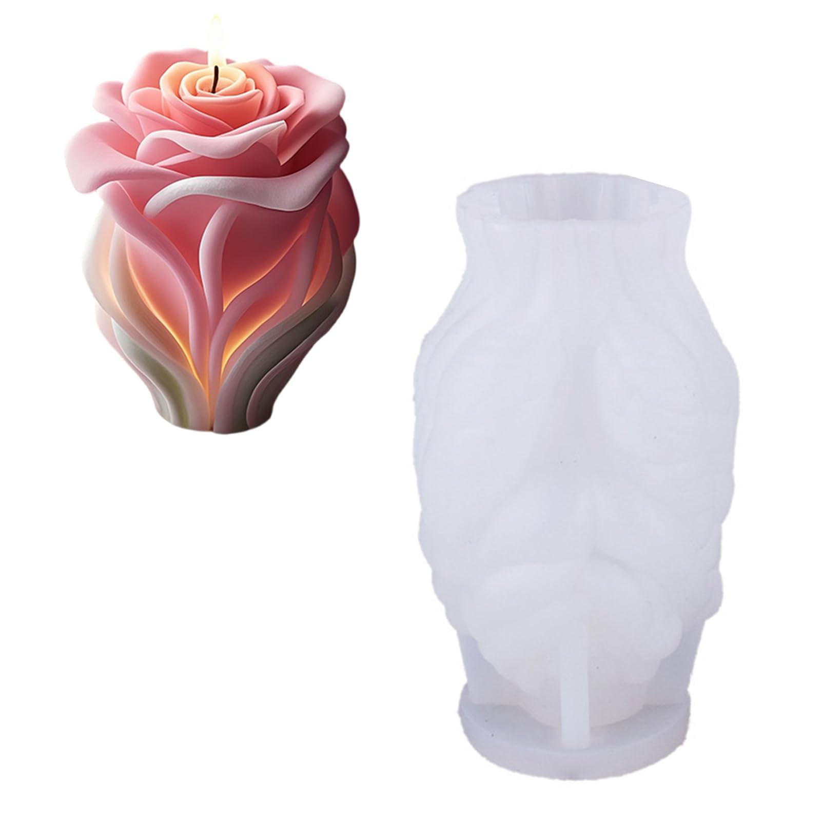 FackLOxc Molds Castings MouldsHand Holding Flowers Silicone Epoxy Resin Plasters Hand Holding Flower