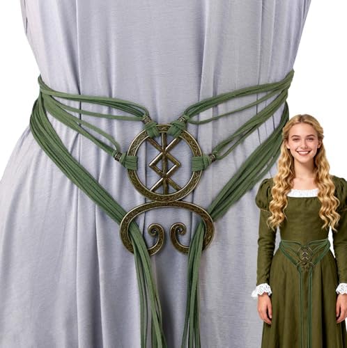 Viking Costume Women Belt with Troll Cross - Medieval Renaissance...