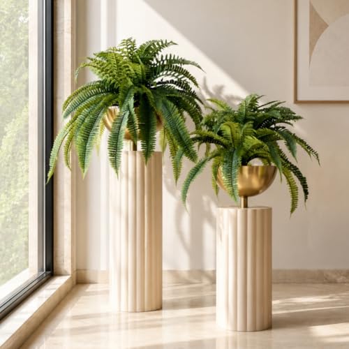 Image of MASON HOME Artificial Grove Fern Plant - 2 Feet | Realistic Plant - Trees - Flowers | Indoor Tropical | Home - Shop - Office - Cafe | Gifting - Decor - Ambience - Durable | No Maintenance