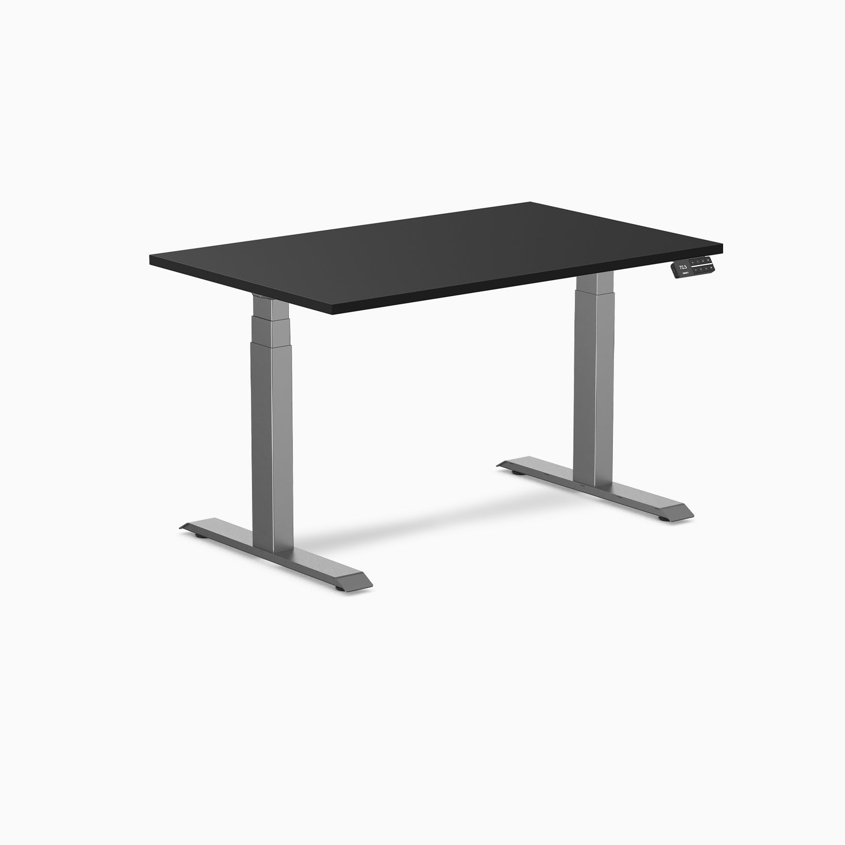 Desky Dual Laminate Sit Stand Desk Black 47.2" Space Gray