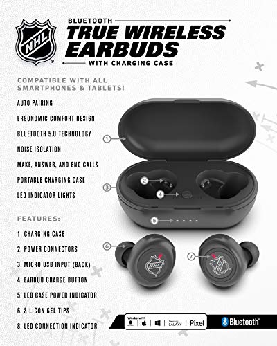 Nhl Boston Bruins True Wireless Earbuds, Team Color #TOP3