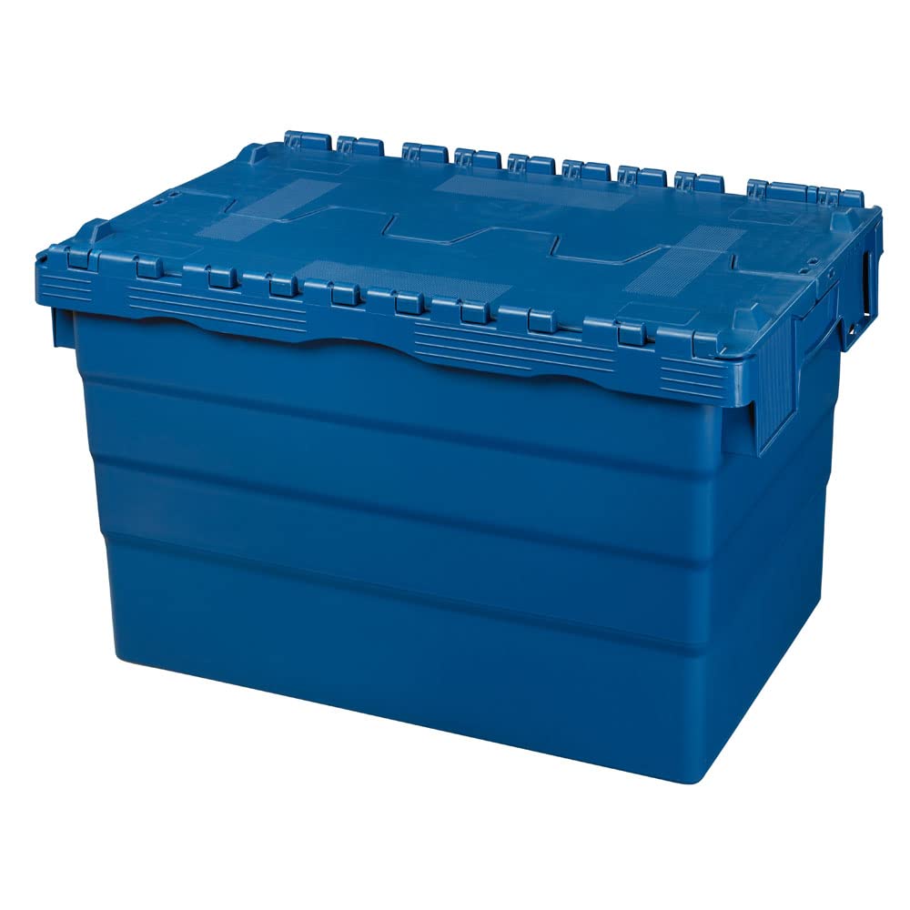 Logiplast 2 Stück Kunststoffkisten mit Deckel 60 x 40 x 36,5 cm Aufbewahrungsbox in Industriequalität