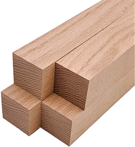 Barrington Hardwoods Red Oak Lumber Square Turning Blanks (4 Pieces) (2' x 2') (2' x 2' x 8')