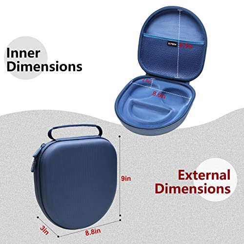 Image of LTGEM EVA Hard Case for Sony WHCH710N / WH-CH 720N / WHCH700N Wireless Bluetooth Noise Canceling Over The Ear Headphones - Travel Protective Carrying Storage Bag（Blue+Blue）