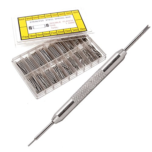Surepromise 360 Pcs 18 Tailles 8-25mm Barrettes Assortiment Ressort Bracelet Montre Bande