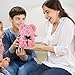Artificial Flowers Rose Bear ,Rose Teddy Bear, Flower Bear Cub, Forever Rose Everlasting Flower for Window Display, Anniversary Christmas Valentines Gift (Light Pink)