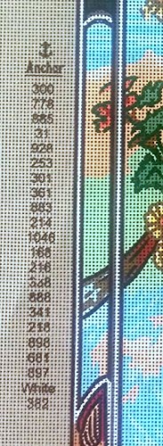 Needlepoint Painted Canvas Cross Stitch Tapestry Kit Gobelin - Lady. (12.5X23.5)Inc 36.356 By Gobelinl L #TOP2