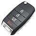 Horande Folding Flip Replacement Key Fob Cover fit for Kia Optima Sorento Sportage Rio Soul Forte Carens Picanto Keyless Entry Key Fob Shell