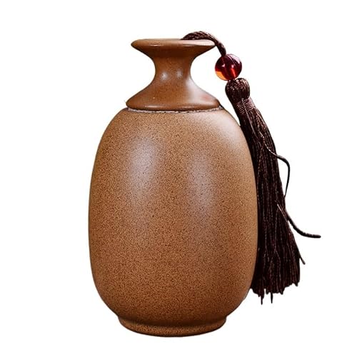 EINES Pantry Storage Containers Powder Jar Tea Packaging Box Daily Tea Jar Ceramic Containers for Tea, Coffee, Flour, Sugar,(C)