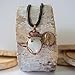 Designs by Nature Gems Moonstone Wire Wrapped Pendant, Copper Crystal Necklace, With 24 Inch Black Leather Cord, June Birthstone Jewelry, Handmade in North America