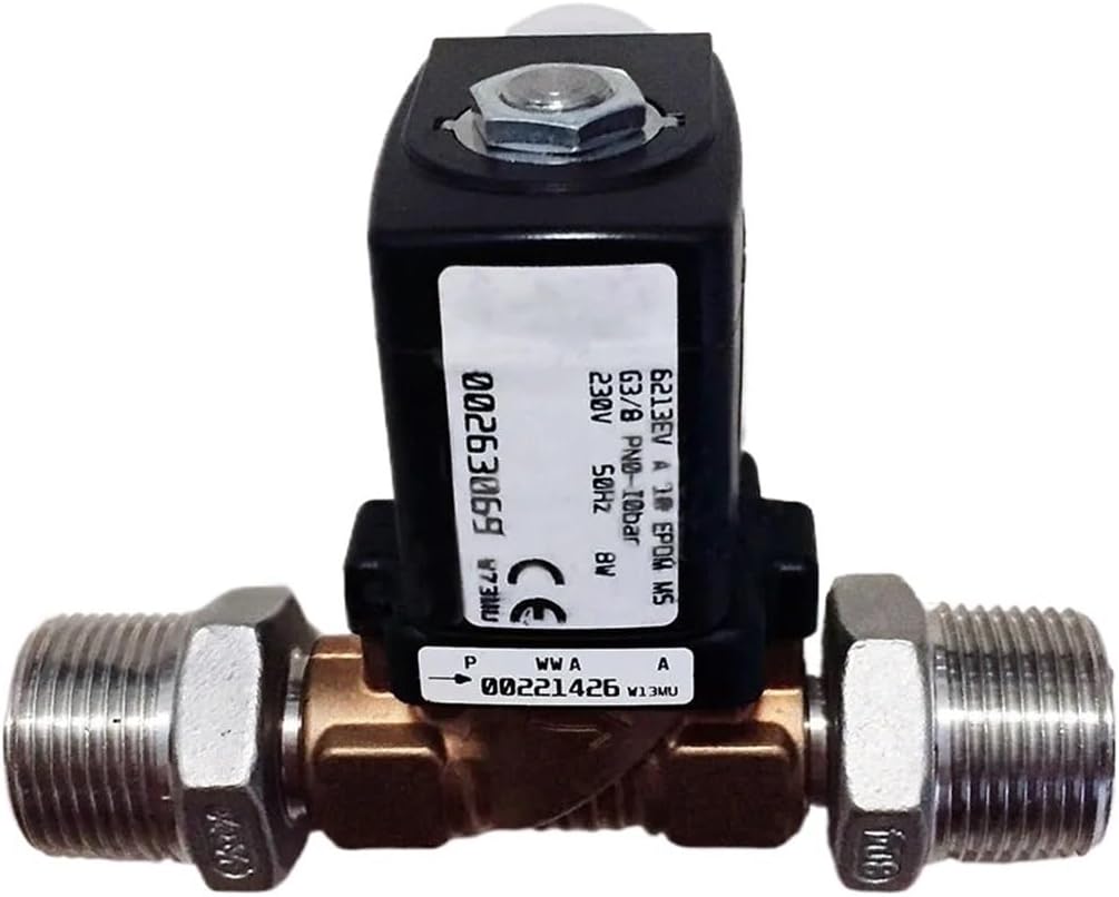 Dishwasher Spare Parts 0-10BAR 230V 7159061-1,Compatible For Water Inlet Solenoid Valve For Hobart CCEA200 Dishwashers