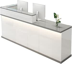Amazon.com: XINGYUDS Reception Counter Desk, Front Counter Desk with ...