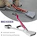 Kneeless Carpet Stretcher, Fit Laying Tool w/Soft Rubber Handle and Grippers, Knee Kicker Kit, DIY Use, Essential Fitting Tool, for Carpet Installation and Repair