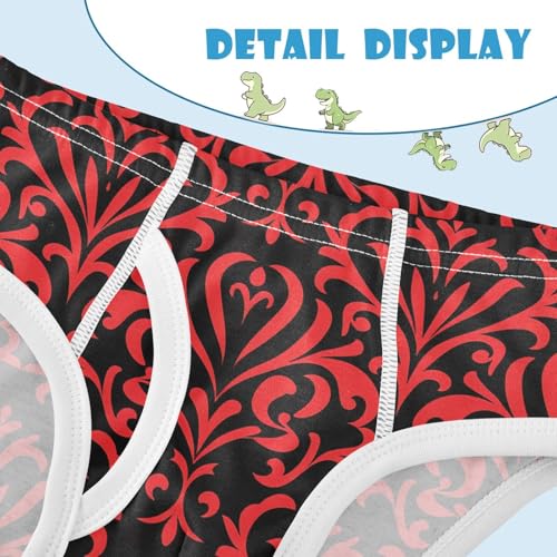 visesunny Boys Potty Training Underwear Cartoon Love Totem Breathe Cotton Briefs Size 2T-8Y for Toddler4