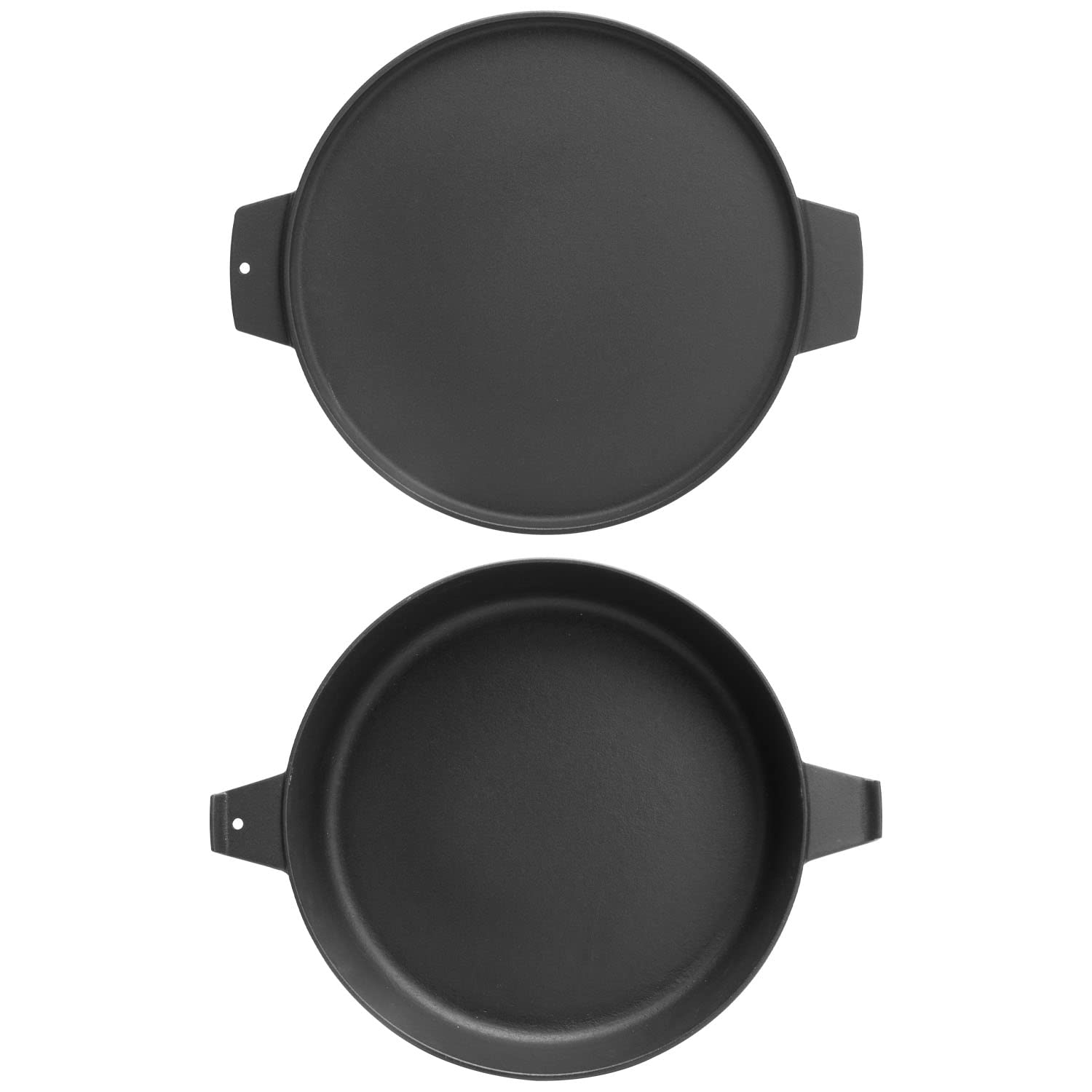 Duo Dutch Oven WELL GRILL - Cocotte Fonte 7.25 Quart Pour Barbecue Weber 47/57cm Et Système Gourmet