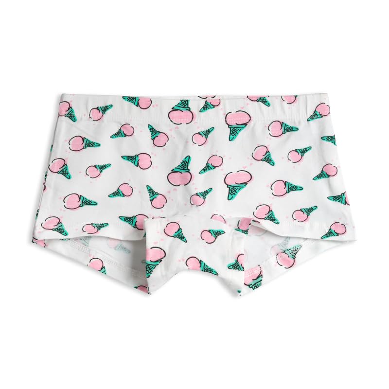 Image of Real Basics Girl's Cotton Multicoluor Boyshorts (Pack of 6)