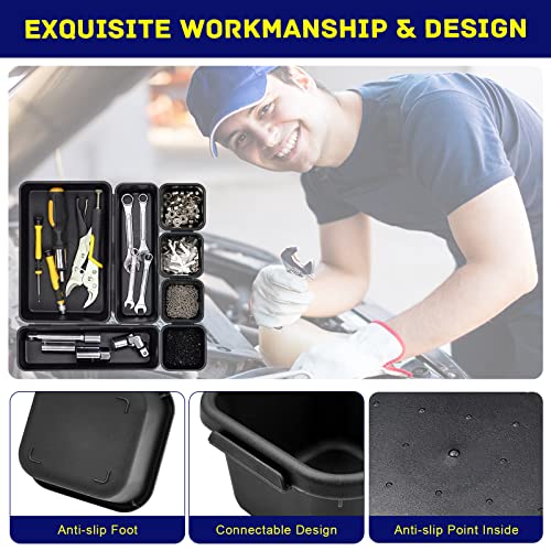 Tool Box Organizer, Tool Drawer Organizer Tray Divider, Toolbox Organization, Garage Tool Organizers And Storage, Tool Box Accessories For Rolling Tool Chest Cabinet (47Pcs) #TOP6