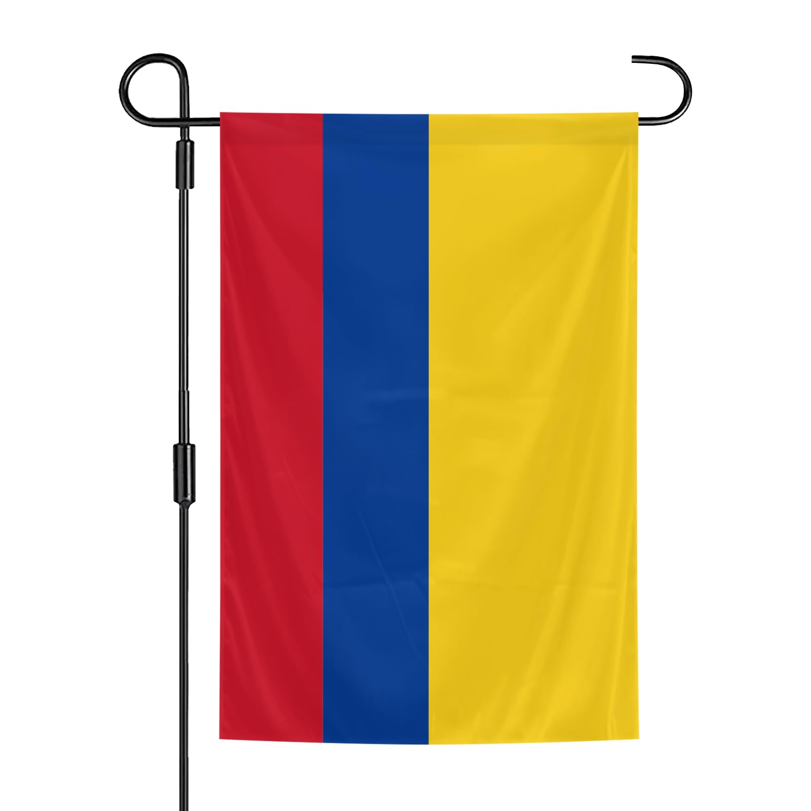 Photo 1 of Colombia Flags 12 x 18 Inches Double Sided Polyester Garden Flags Vivid Color for Indoor and Outdoor Yard Garden Street Decorations