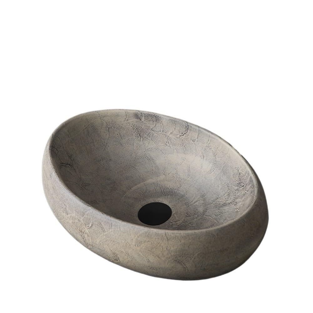 Lavabo de encimera individual con estilo vintage ideal para consola, patio y espacios de baño